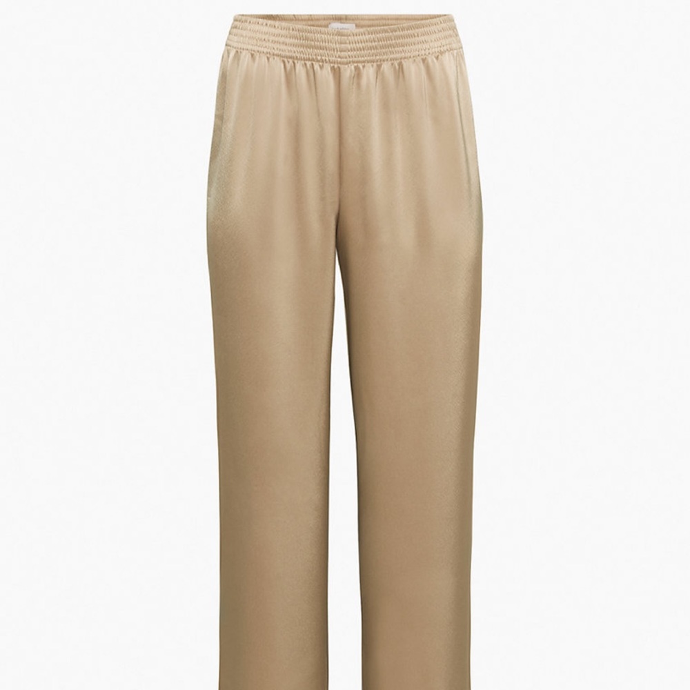 Wide leg satin pant